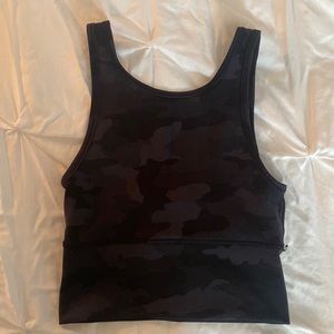 lululemon Black Camo Power Pivot Tank